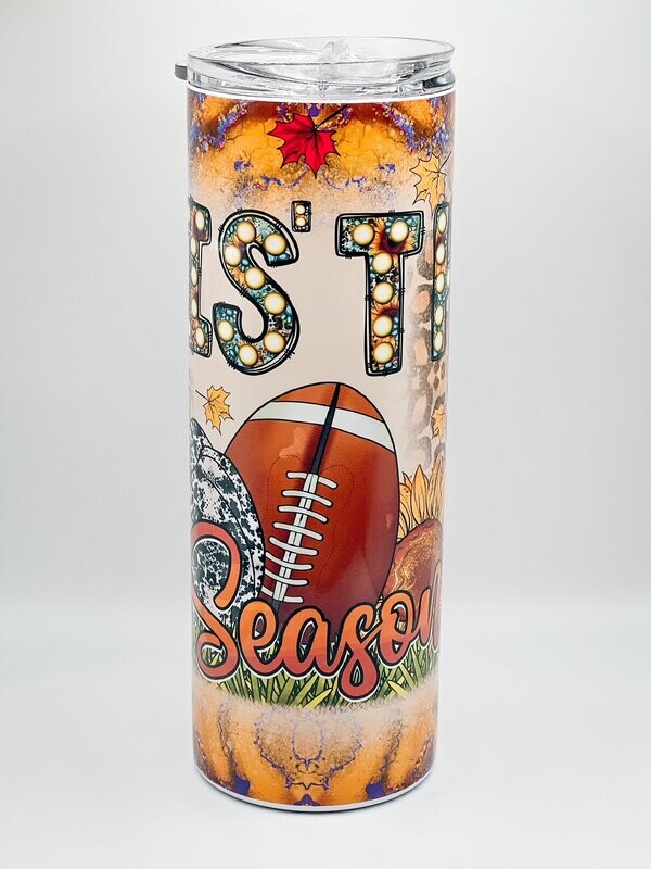 Tis' the season - Fall football Tumbler