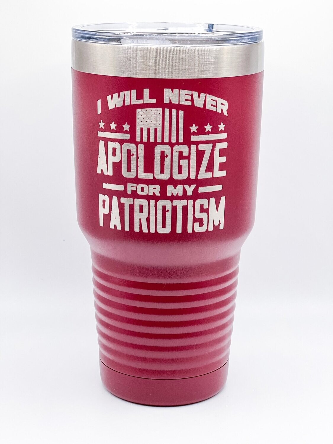 I will never apologize for my patriotism