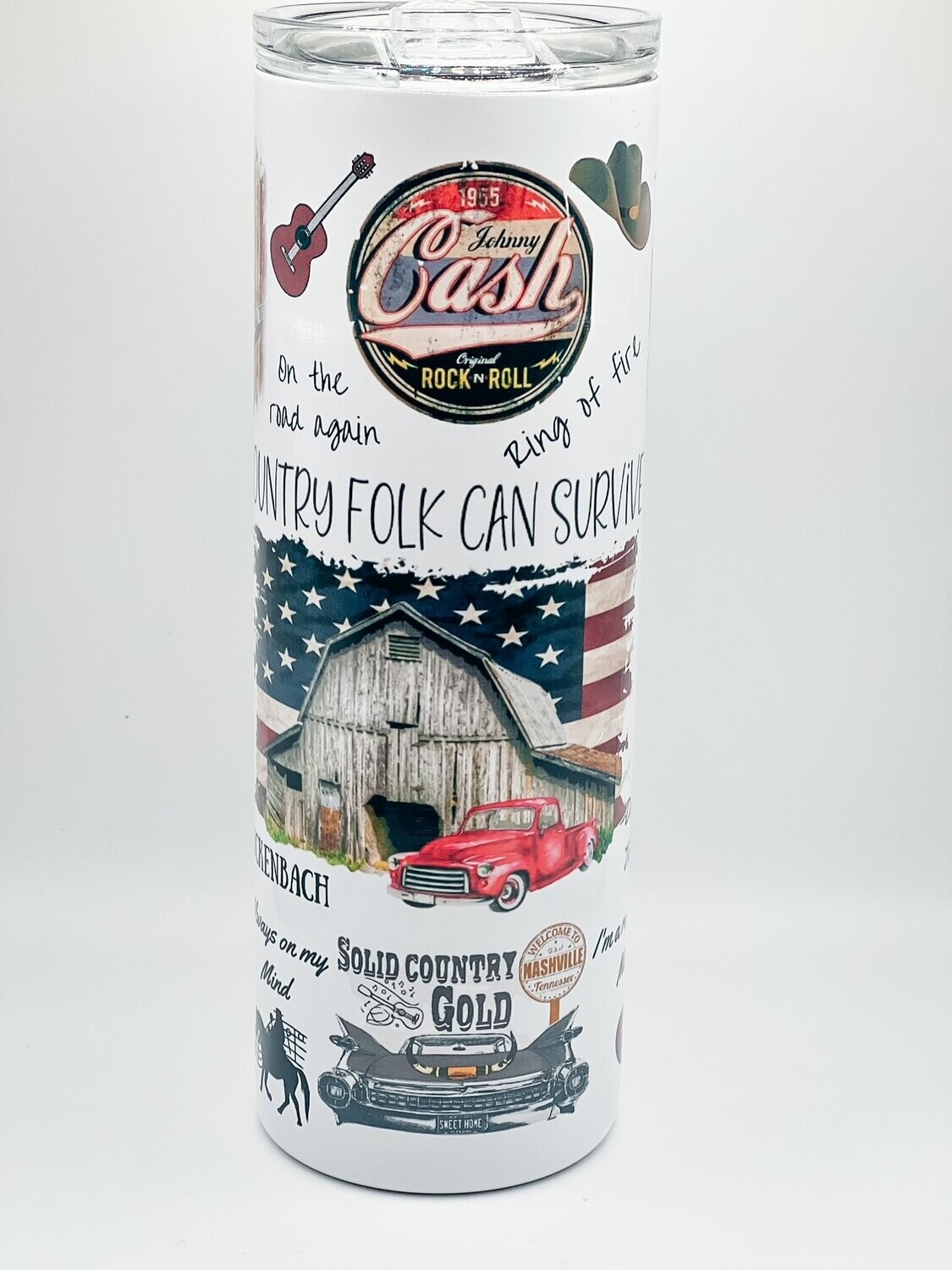 Cash Hank Willie Waylon Tumbler