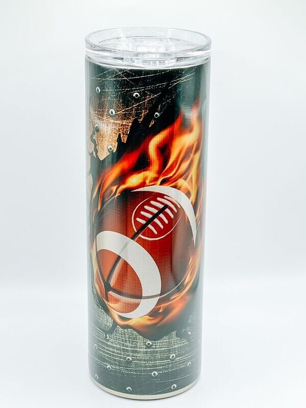 Football flame Tumbler