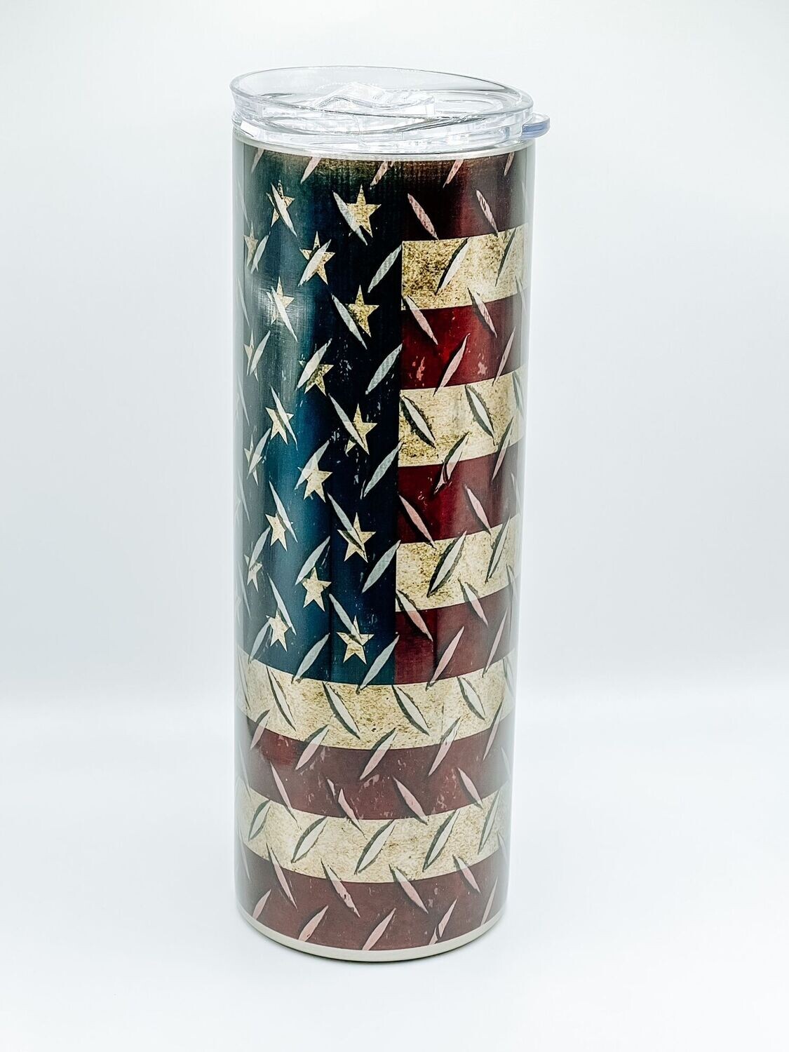 American Flag Tumbler