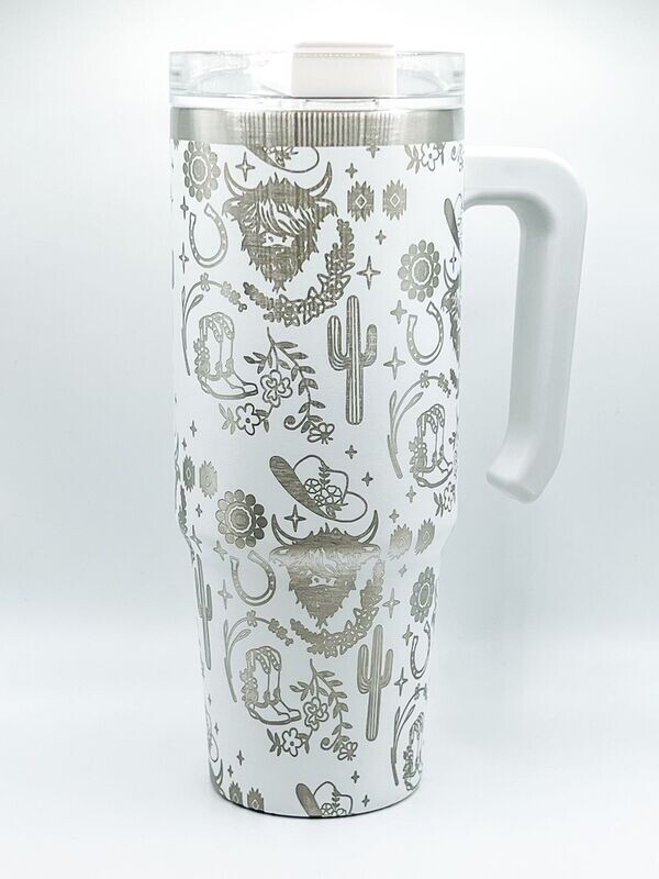 Highland Cow print full wrap