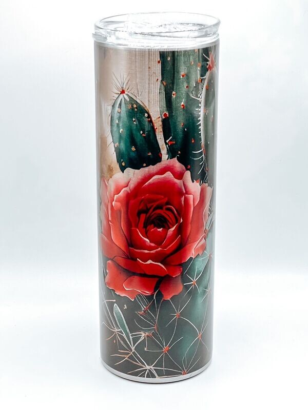 Watercolor Desert Cactus Tumbler