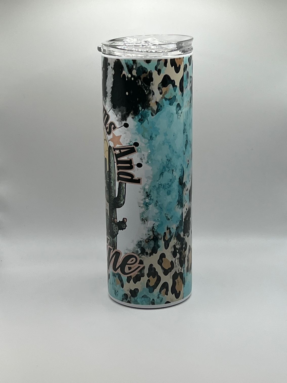 Runs on Dreams and Gasoline - Leopard Tumbler