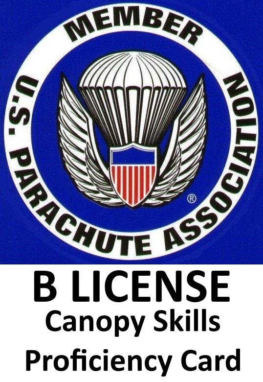 B License Canopy Proficiency Card and Sim section 6-10 and 11