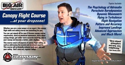 Canopy Flight Safety Course- at your dropzone! SIGNUP SHEET and POSTER