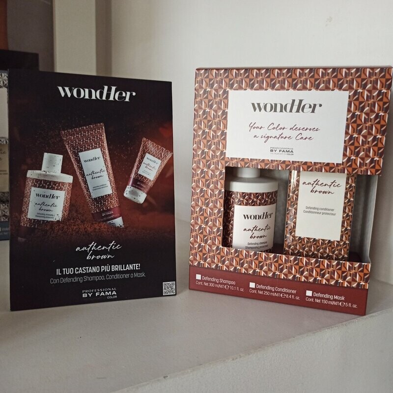WONDHER AUTHENTIC BROWN BOX SHAMPOO + MASK