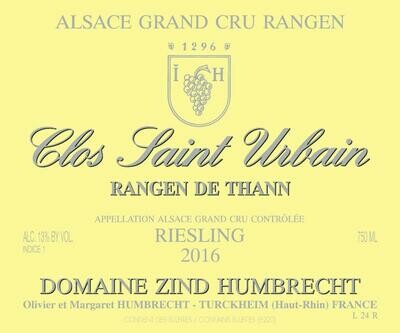Riesling Rangen de Thann Clos Saint Urbain Grand Cru 2016 750ml