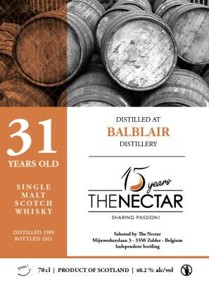 Balblair 1989/2021 31 yo DD 15 years The Nectar (70cl - 48,2%)
