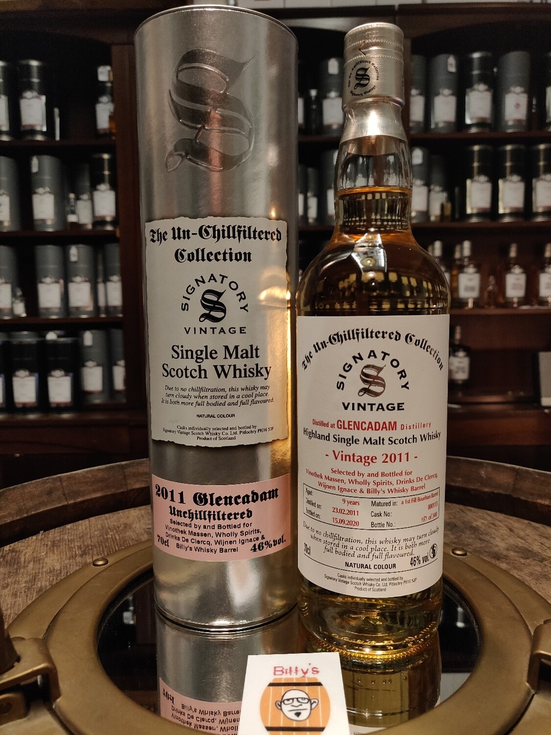 Glencadam 2011/2020 9 yo SV for Belgium (70cl - 46%)