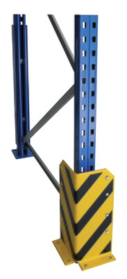 Aanrijbescherming, L-vorm, H400 mm, geel/zwart Aanrijbescherming, L-vorm, H400 mm, geel/zwart