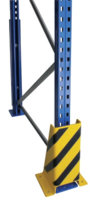 Aanrijbescherming, U-vorm, H400 mm, geel/zwart Aanrijbescherming, U-vorm, H400 mm, geel/zwart