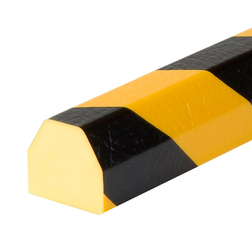 Oppervlaktebescherming, PU schuim, zelfklevend, geel/zwart, Type CC