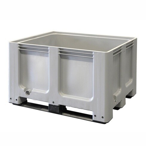 Palletbox, H760xB1.000xD1.200 mm, 3 sleeplatten