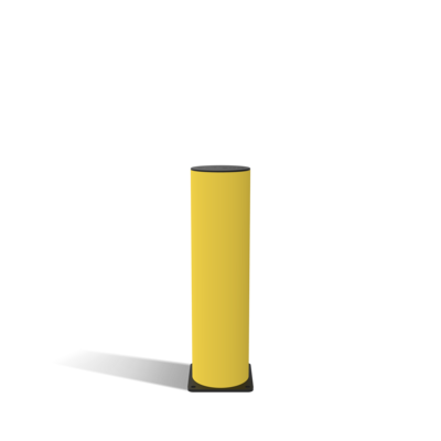 Beschermingspaal kunststof, H750 mm, geel/zwart