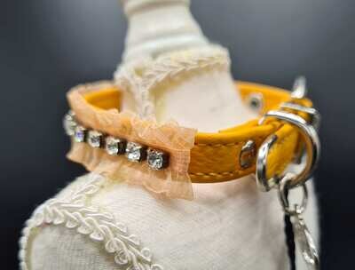 Seduction collar orange 25cm - Stock Seduction collar orange 25cm - Stock