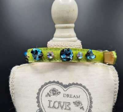 Blue stone halsband 25cm - Stock