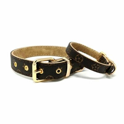 Brown flower Halsband