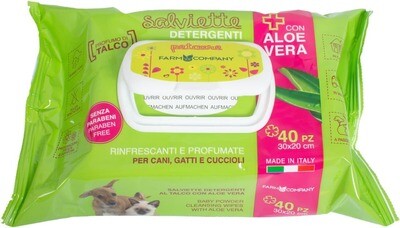 Pet cleansing wipes with Aloe Vera 12x Pet cleansing wipes with Aloe Vera 12x