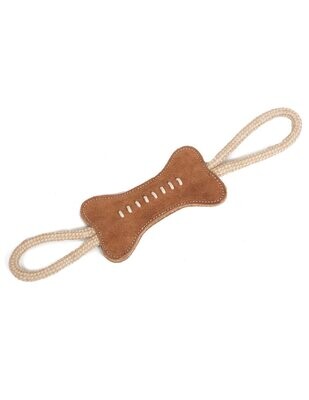 Green Suede Leather Bone Natural Toys pack of 6 - Stock