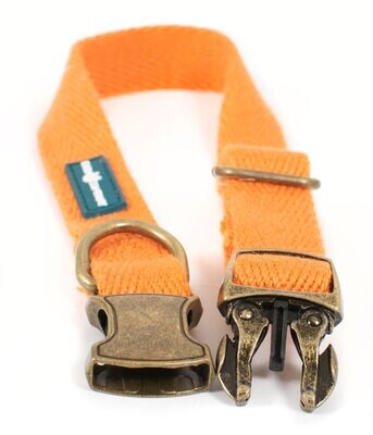 Verstelbare halsband van soja gemaakt - orange