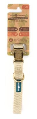 Verstelbare halsband van soja gemaakt - Taupe