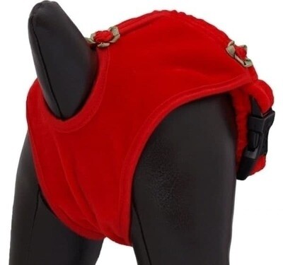 Panty for dogs in heat red - Stock