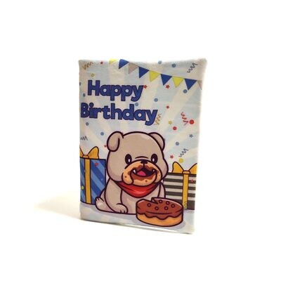 Blue Birthday card - Stock