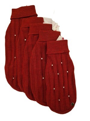 Mon bonbon Sweater red brown swarovski - Stock
