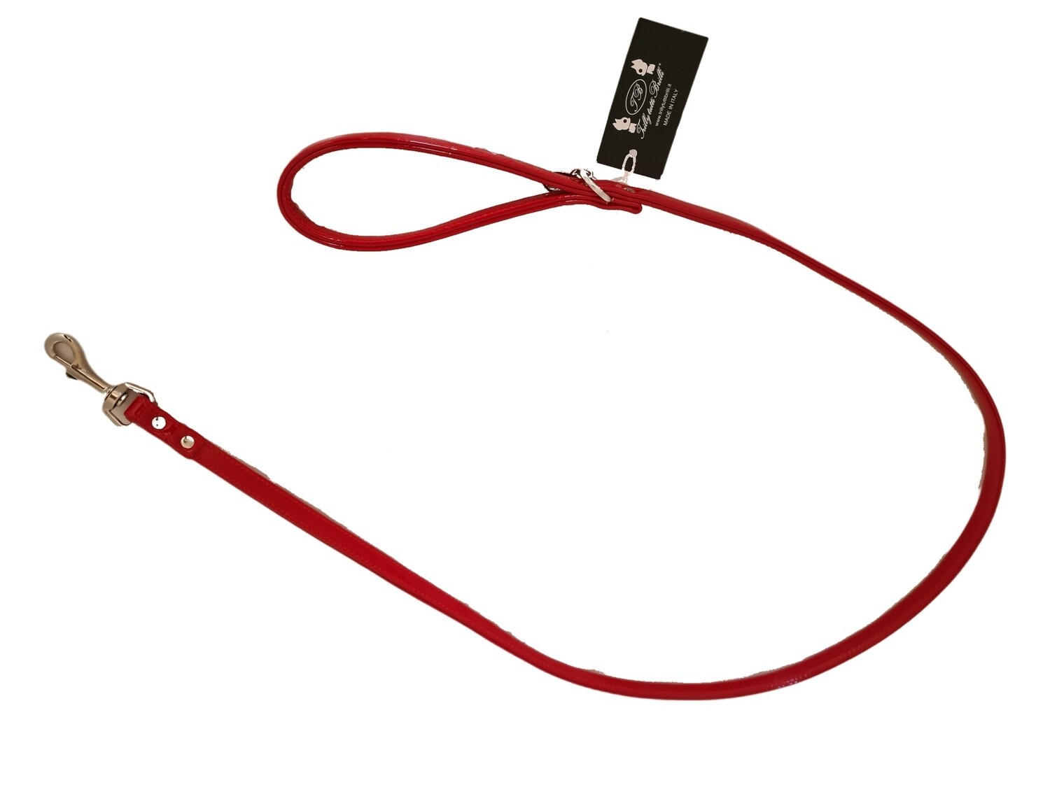 Lione Leiband Trilly 28 rood lakleer - Stock Lione Leiband Trilly 28 rood lakleer - Stock, Maat: 1.2cm