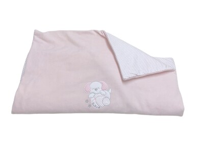 Andy Blanket Roze 100% Katoen - Stock