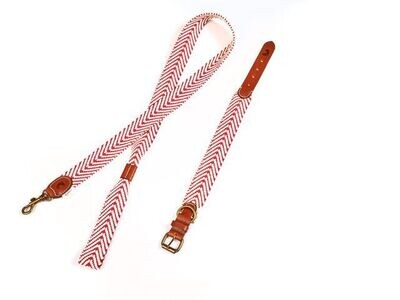 Cap Rocat red Collar + leash