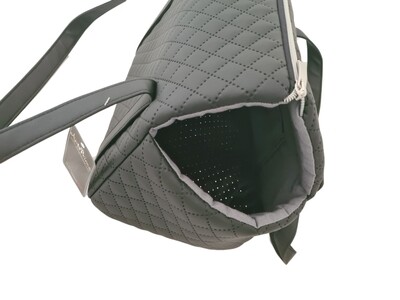 Chalet quilted black with glitter cushion