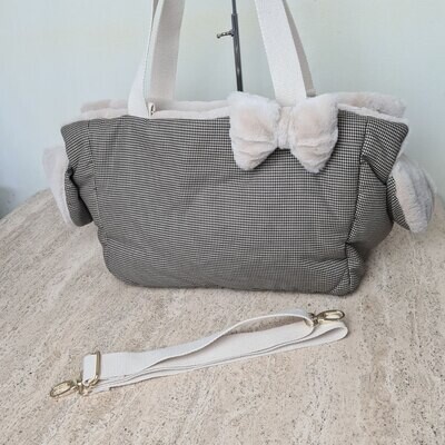 Rio Bag pied de poul oro + castorino beige - Stock