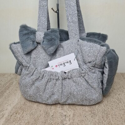 Coco Bag shock grey + castorino grey 32x16x27cm