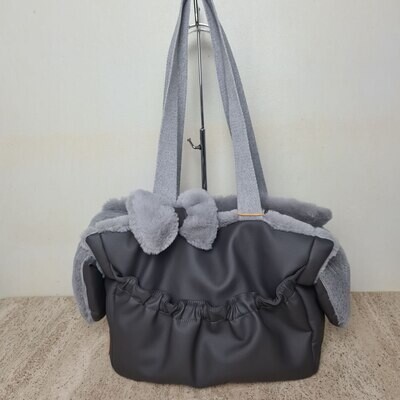 Coco Bag tango grey + castorino grey 32x16x27cm