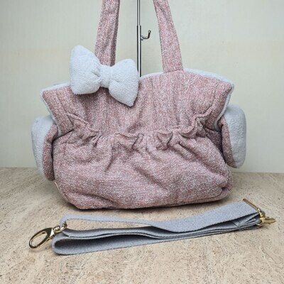 Coco Bag Shock Pink + bambu grey