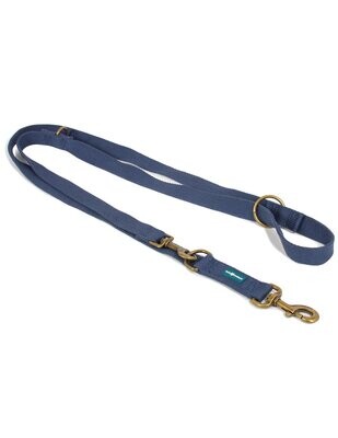Leash (120 cm or 230 cm) made from soy - Blue