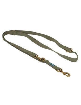 Leash (120 cm or 230 cm) made from soy - olive green