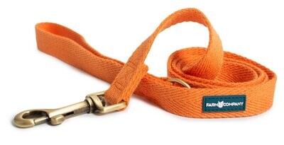 Leash (120 cm or 230 cm) made from soy - orange - Set of 3