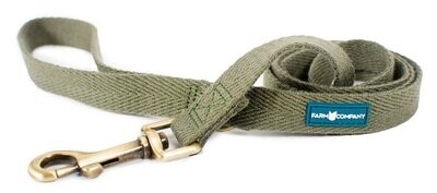 Leash (120 cm or 230 cm) made from soy - olive green - Set of 3