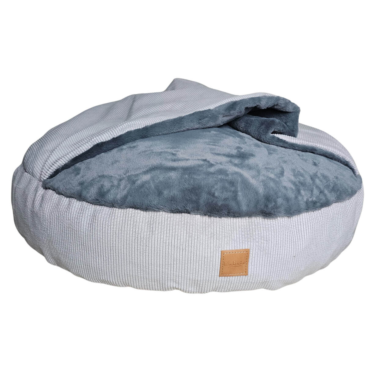 Cave bed Florence Grey + castorino grey, Size: 80cm