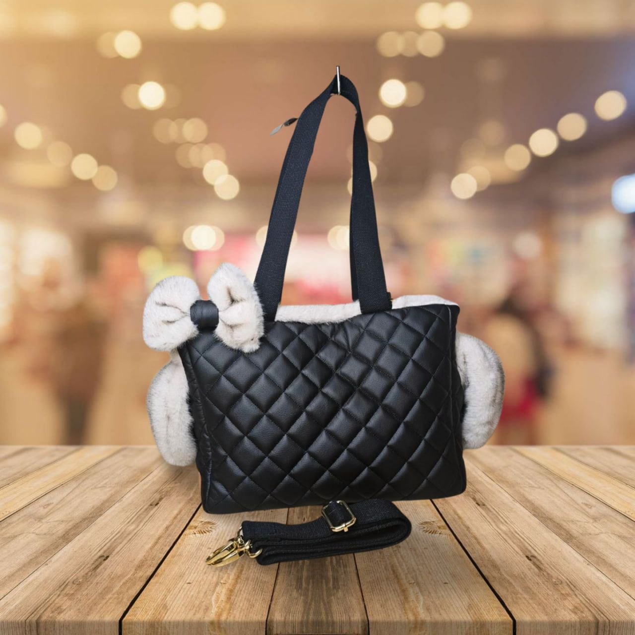 Rio Bag Trap Black + Voltaire Panna (Limited) (32x16x27cm)