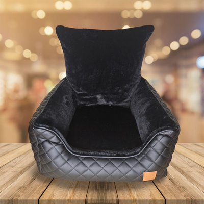 Car Seat Ischia Eco quilted black + castorino black
