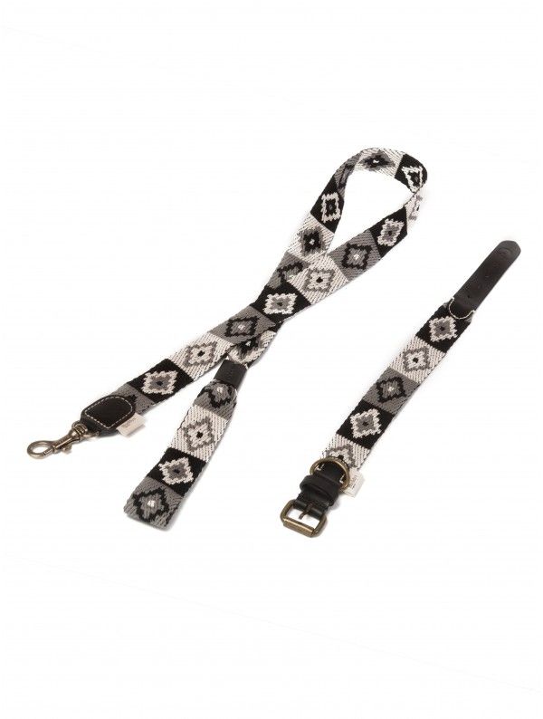 Peruvian Indian zwart Halsband / Lange Leiband