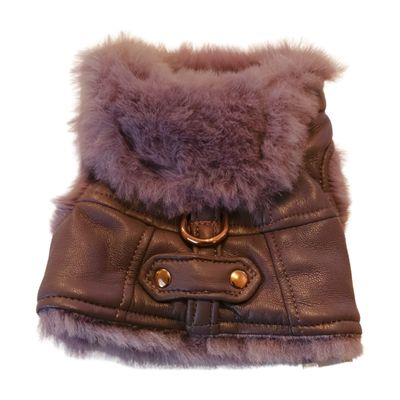 Old School Harnas Purple eco leather