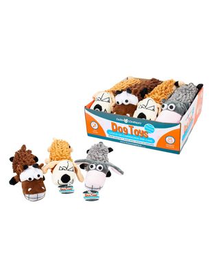 Plush Farm Animal Dog Toys – 33cm (8 pieces)