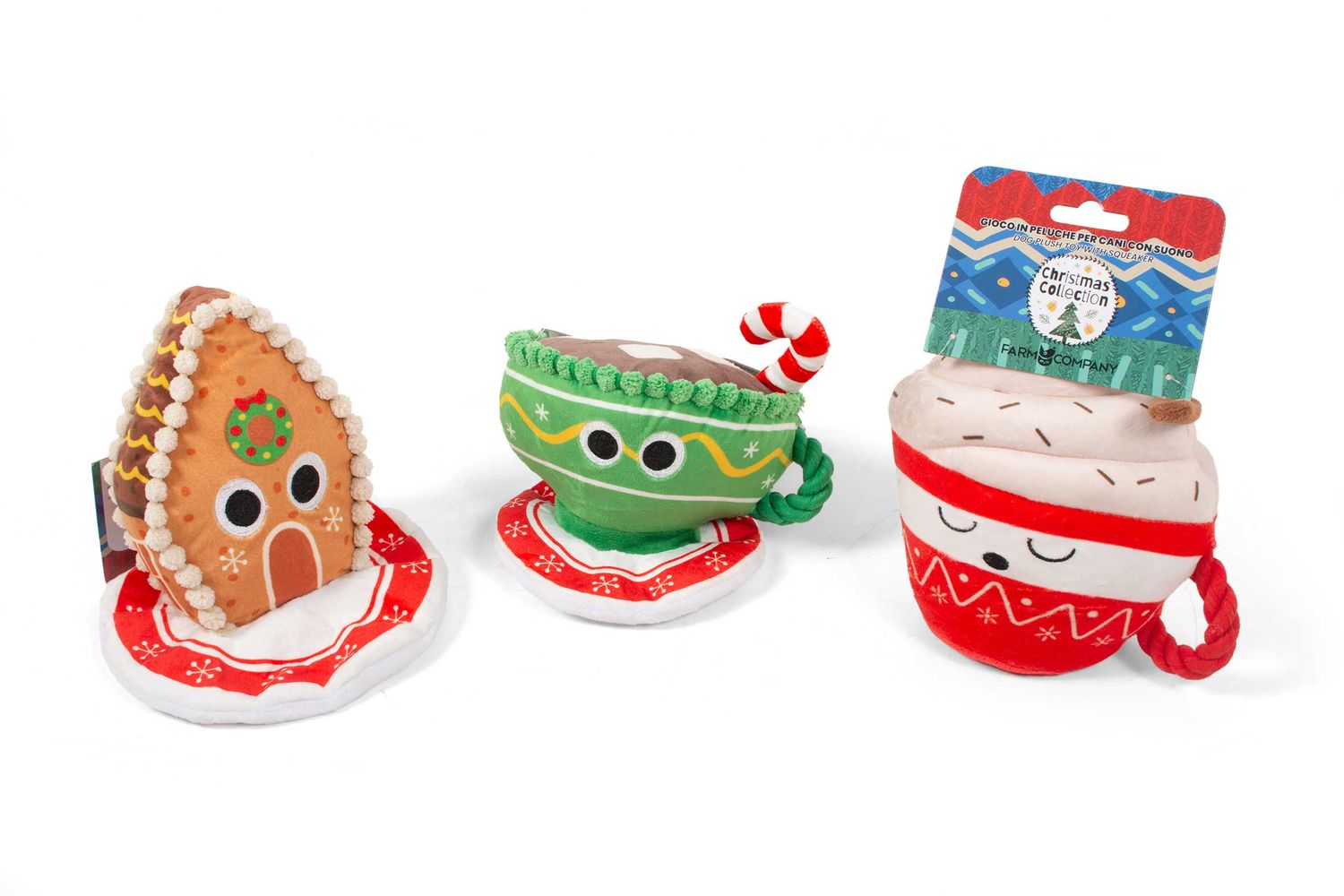 Kerst pluche hondenspeelgoed Set 3 Kerst pluche hondenspeelgoed Set 3