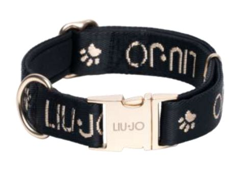 Collier jacquard Liu-Jo  pour chien avec logo et pattes