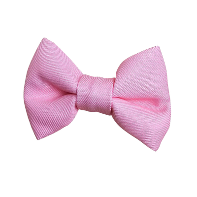 Fabric Dog Bow Tie with Fixed Velcro Closure Pink